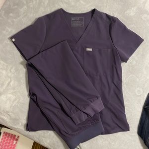 FIGS SCRUBS COLOR: EGGPLANT HIGH WAISTED ZORA JOGGER PANT